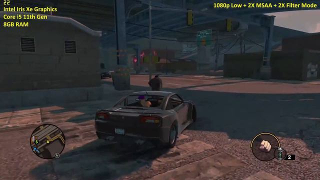 Saints Row the thrid on Intel Iris Xe Graphic | 1080p, 900 High, High DLSS+, Low, Low DLSS+ FPS смотреть онлайн