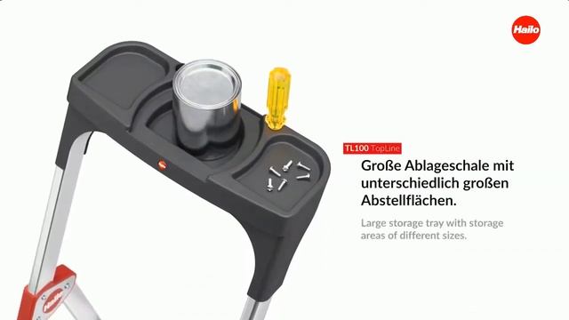 Видеообзор Hailo TL100 TopLine 8450-100 телескопической стремянки смотреть онлайн