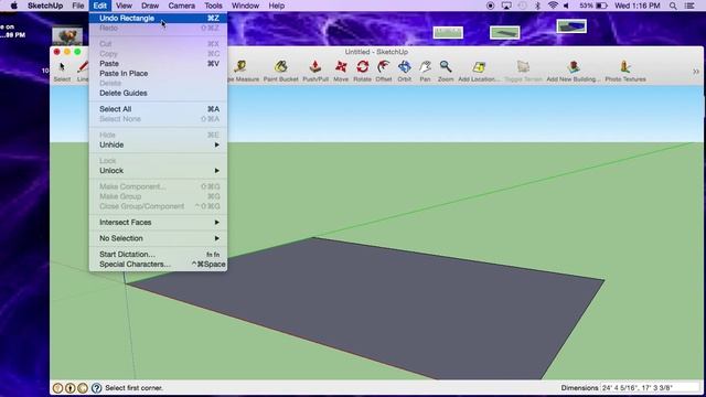 SketchUp: Undo button смотреть онлайн