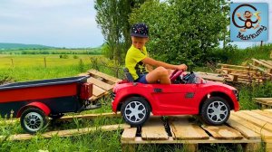 Дети и Машина. Манкиту строят домик и гараж для машины. Манкиту Сборник