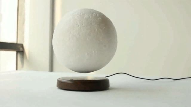 Левитирующая лампа ночник в форме Луны смотреть онлайн