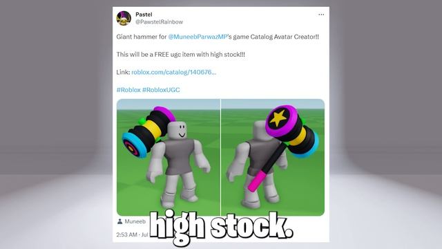 *NEW* HOW TO GET FREE CATALOG AVATAR CREATOR BONK! HAMMER IN ROBLOX! ?? смотреть онлайн