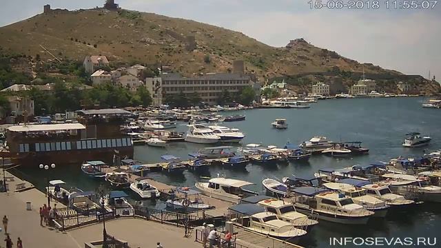 Балаклава, набережная Назукина.15 июня 2018 года смотреть онлайн