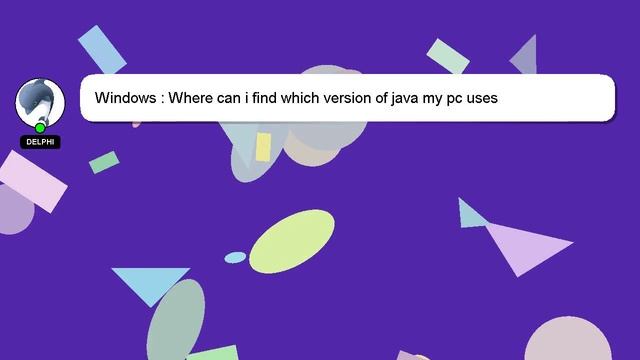Windows : Where can i find which version of java my pc uses смотреть онлайн