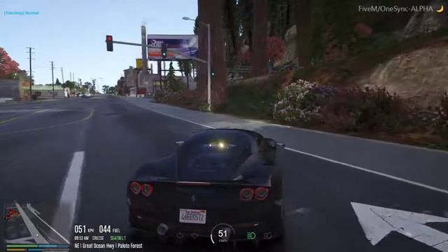 GTA V FIVEM - TEST DRIVE FERARRI F8 TRIBUTO 2020 смотреть онлайн