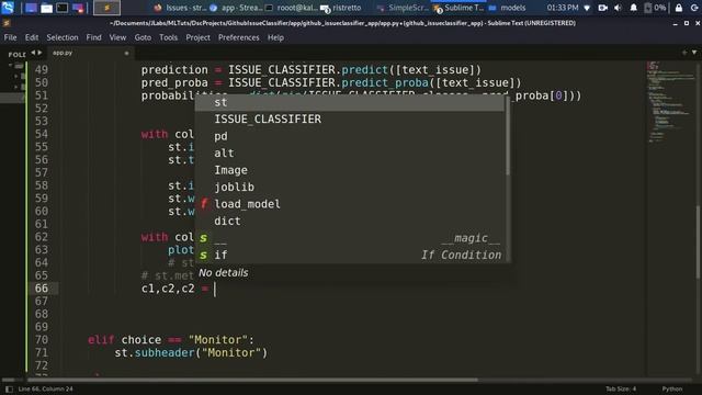 Streamlit ML App - Github Issue Classifier with St.Metric & SqlModel смотреть онлайн