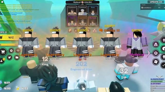 30 mins max open with shiny boost on Ninja City |Roblox| Anime Fighters Simulator смотреть онлайн