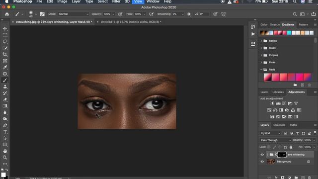 How To Whiten Eyes In Photoshop + Create Eye Whitening Action In Photoshop смотреть онлайн