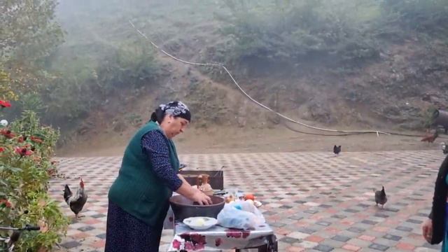 Курица с фасолью Азербайджанская Кухня Деревенская Кухня Рецепты смотреть онлайн