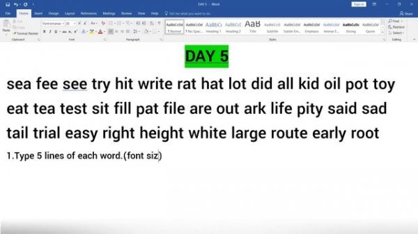 English Typing Course- DAY 5 | Free Typing Lessons | Touch Typing Course | Tech Avi