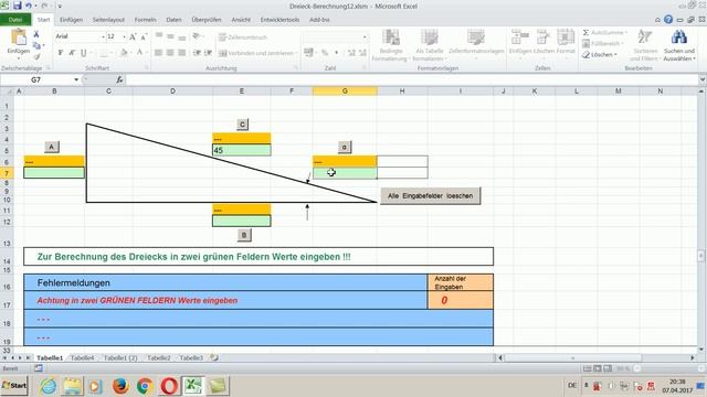 Excel 2010 -- Dreieckberechnung смотреть онлайн