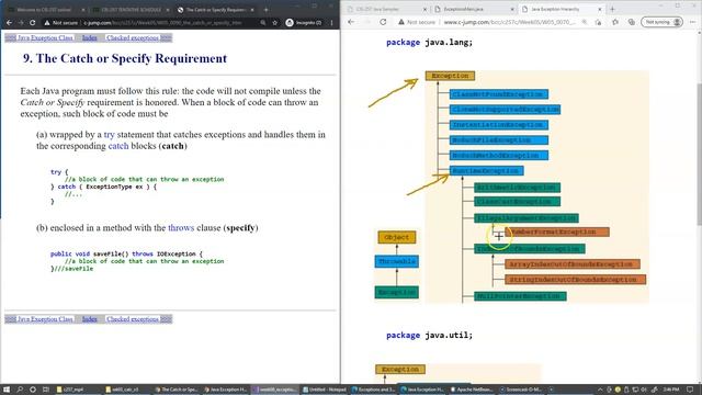 8.3 Checked exceptions, catch or specify requirement смотреть онлайн
