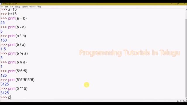 Operators in Python in Telugu смотреть онлайн