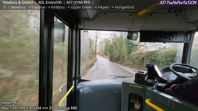 [Newbury & District] 3 ~ Newbury Wharf ➝ Hungerford, Library (Small diversion)【4K UW】 смотреть онлайн
