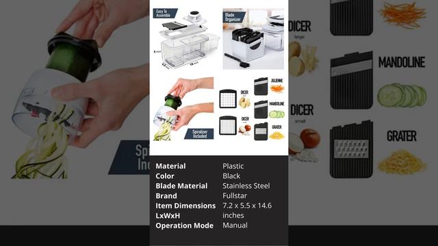 Fullstar All-in-1 Vegetable Chopper, Mandoline Slicer & Cheese Grater| dont4g3t | #short смотреть онлайн
