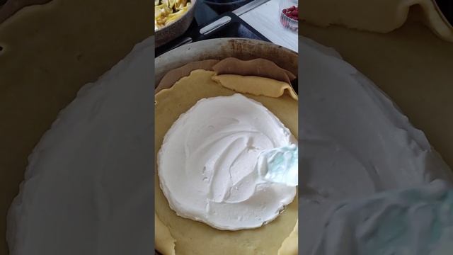 Пирог с рикоттой и яблоками. БЕЗ САХАРА и яиц!