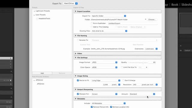How To Setup Adobe Lightroom / Smart Shooter 5 With Headshot Tools - HeadshotTools.com