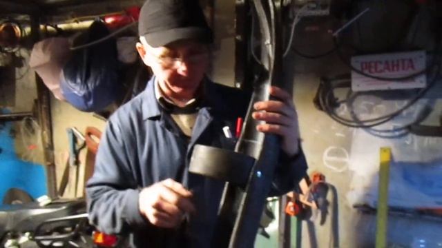 Как я загибал лыжу для саней из трубы ПНД d160. Часть 3 смотреть онлайн