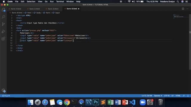 11. Form Lanjutan: Input Type Checkbox dan Radio Button смотреть онлайн