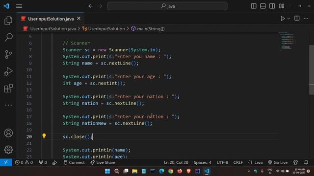? Scanner Class Problem and Solution in Java | Scanner Class | Java Series | #6 | #javaprogramming смотреть онлайн