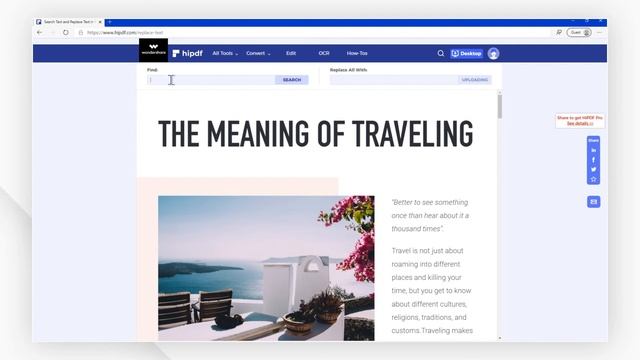 How to Replace Text in PDF for Free Online | HiPDF смотреть онлайн