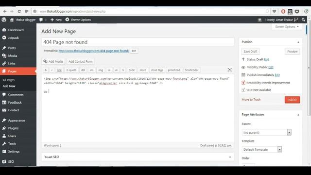 Customize 404 Error Page in Wordpress – Wordpress Tutorial смотреть онлайн