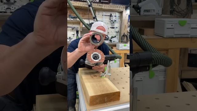 Chip catcher attachment #woodwork #wood #woodworking #festool #maker #router #tools #maker смотреть онлайн