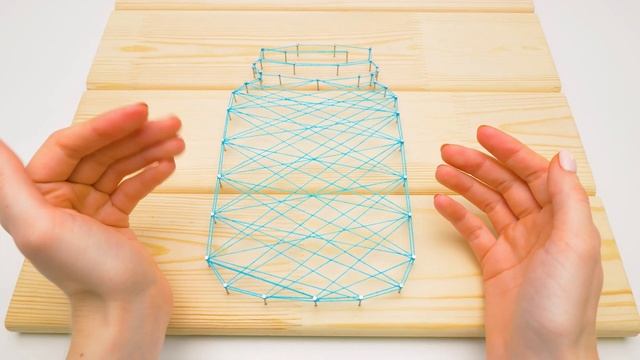 Создаем картины с помощью гвоздей и нити смотреть онлайн