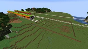 Построили железную дорогу в майнкрафт