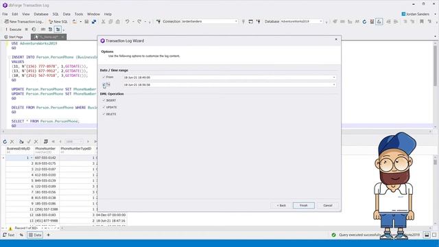 How to use the SQL transaction log reader to analyze and track changes in the database смотреть онлайн