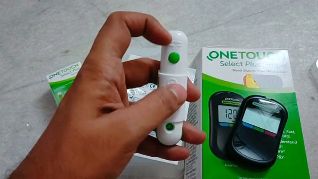 🔴One Touch Select Plus Simple Glucometer With Free Vial Of 10 Test Strips Unboxing In Hindi смотреть онлайн