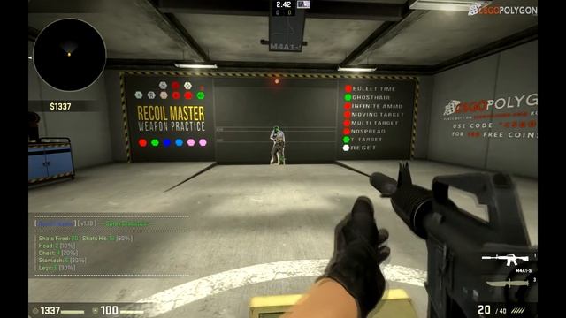 CS:GO - КАК НАУЧИТЬСЯ ЗАЖИМАТЬ СПРЕЕМ? смотреть онлайн