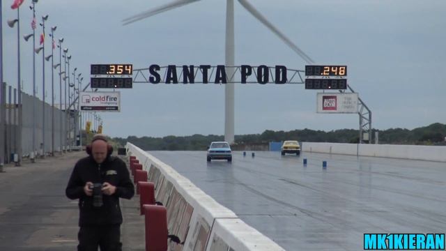 V8 Ford Capri Mk1 at Santa Pod Raceway смотреть онлайн