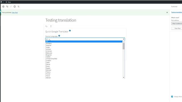 Quick Google Translator Plugin for WordPress смотреть онлайн