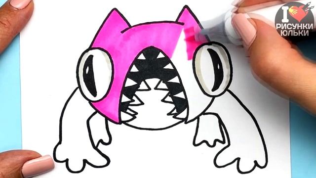 Как нарисовать LAZCAT Новый Монстр из Garten Of Banban chapter 3 | Рисунки Юльки смотреть онлайн