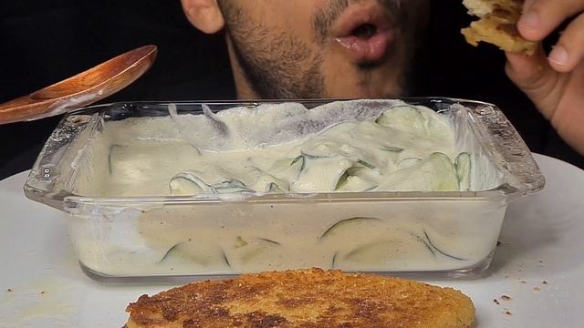 ASMR CHICKEN CUTLET (EATING SOUNDS) NO TALKING MUKBANG