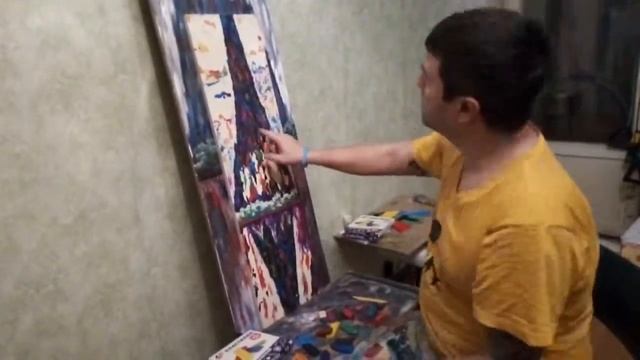 Картина пластилином "Вавилонская Башня 2", художник Денис Симонов смотреть онлайн