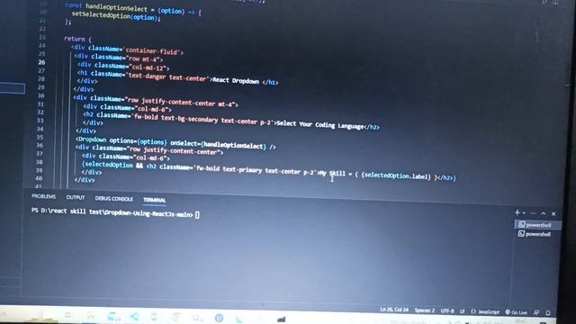 simple drop-down project using react смотреть онлайн