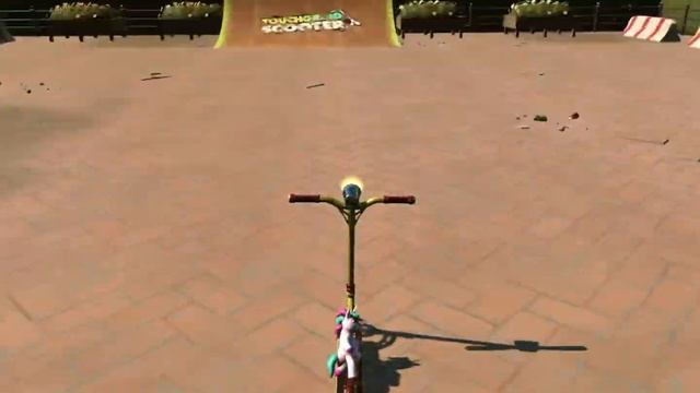 Touch grind scooter but u can only do front flips смотреть онлайн