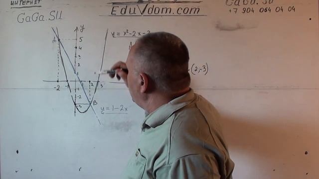 Алгебра. 8 класс. Графики - решение НЕ линейных систем уравнений. Решите систему, используя графики смотреть онлайн