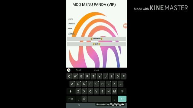 MOD MENU (PANDA HACK)(VIP) TESTE DE LOGIN смотреть онлайн