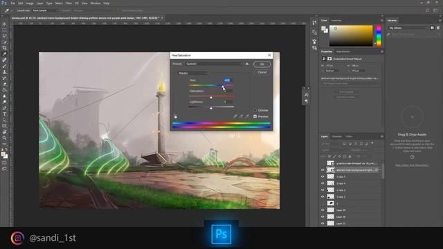 Speed Draw - MONAS | Cyberpunk style - Photoshop CC 2017 смотреть онлайн