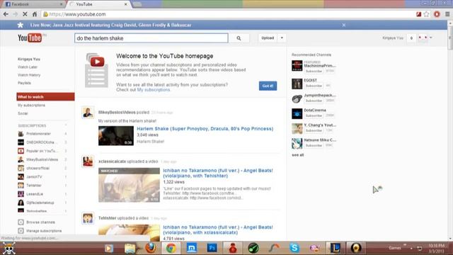Facebook & Youtube Harlem Shake смотреть онлайн