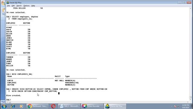 ORACLE UNIT 3 LECT 2 смотреть онлайн