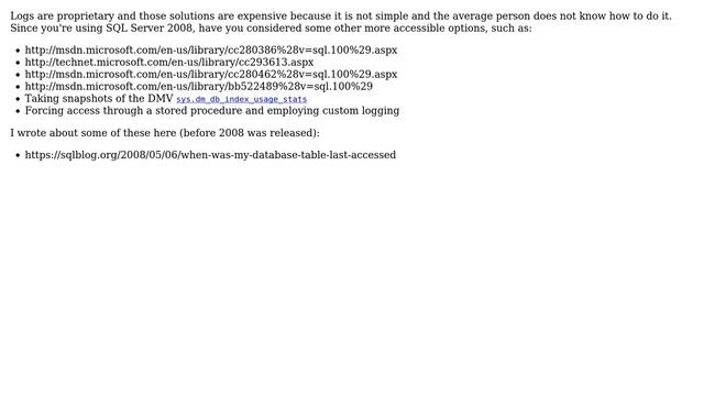 Databases: Reading SQL Server 2008 transaction logs (2 Solutions!!) смотреть онлайн