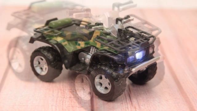 Квадроцикл kings toy инерционный световые звуковые эффекты металлический 1:16 смотреть онлайн