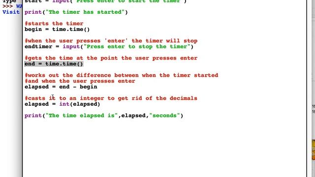 Stopwatch in Python смотреть онлайн