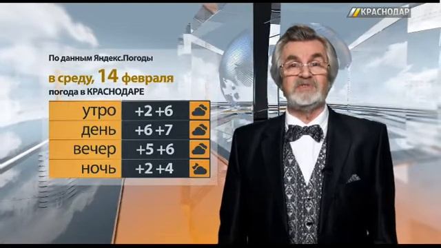 «Погода Юга». Прогноз на 14.02.18 смотреть онлайн