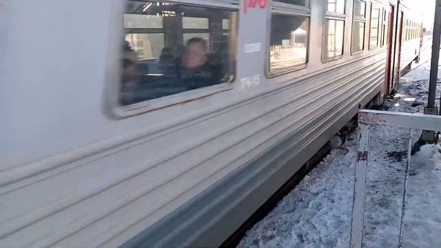 Электропоезд эт2м-123 Сообщением Санкт-Петербург Будогощь Прибывает на станции Мга смотреть онлайн
