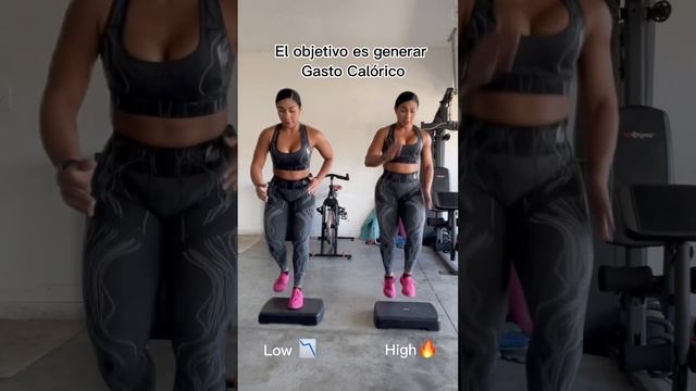 Cardio Step (aeróbico con plataforma de intensidad )para acelerar tu gasto calórico y oxidar grasa. смотреть онлайн